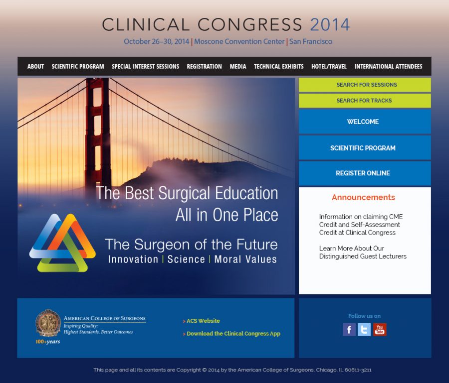 ACS Clinical Congress Steven's Portfolio
